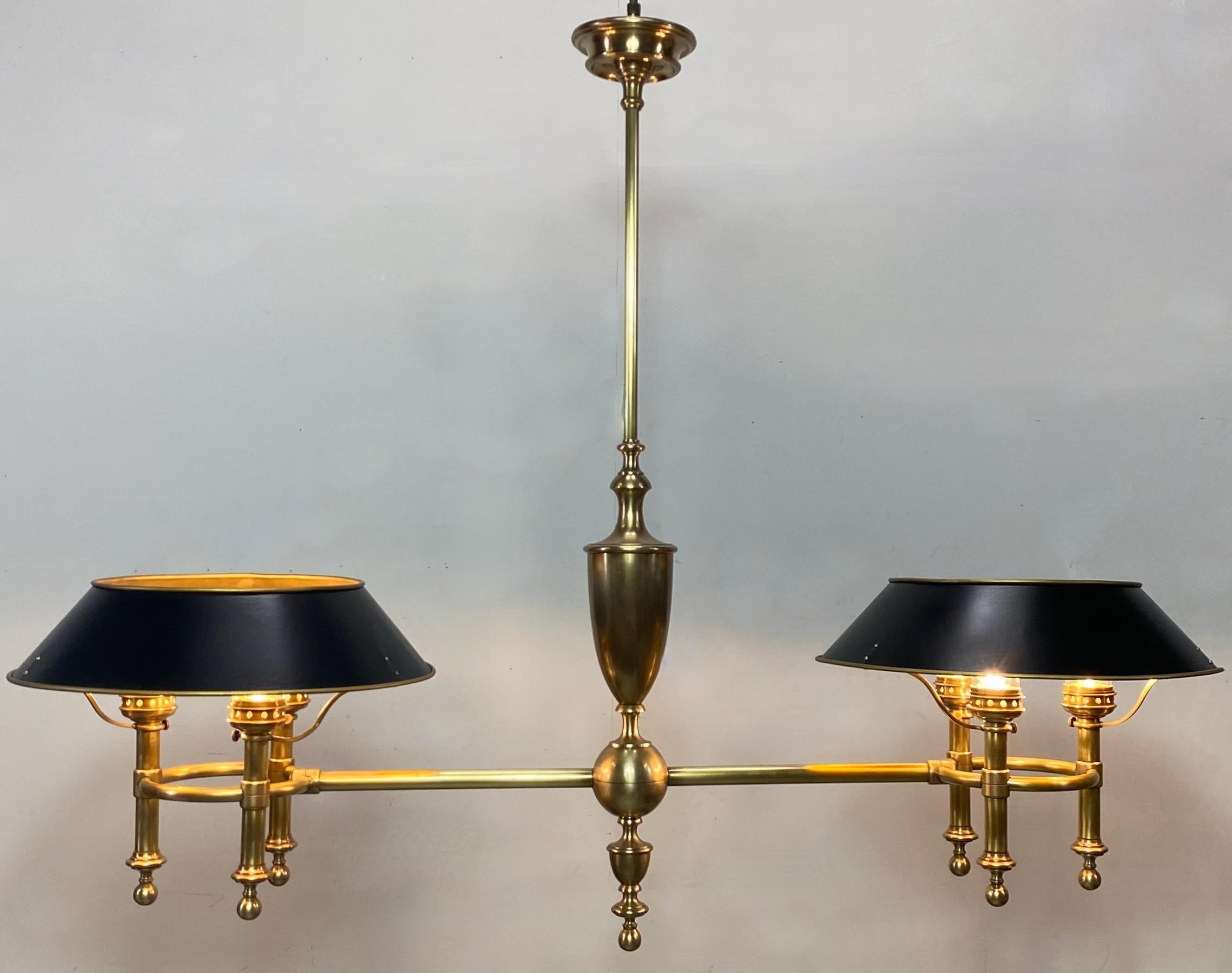 American Antique Brass Billiard Pool Table / Kitchen Island Ceiling Light Fixture