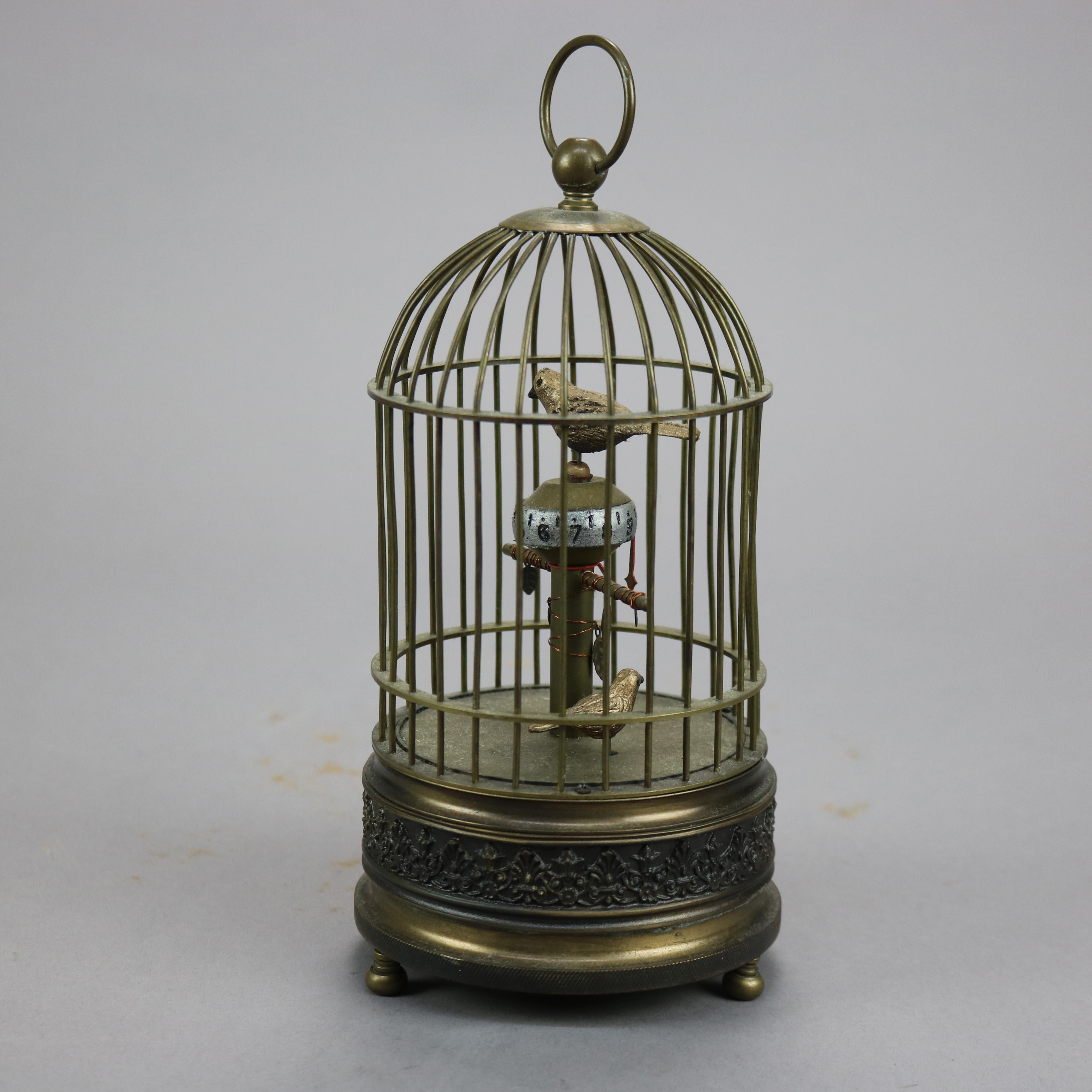 antique bird cage clock
