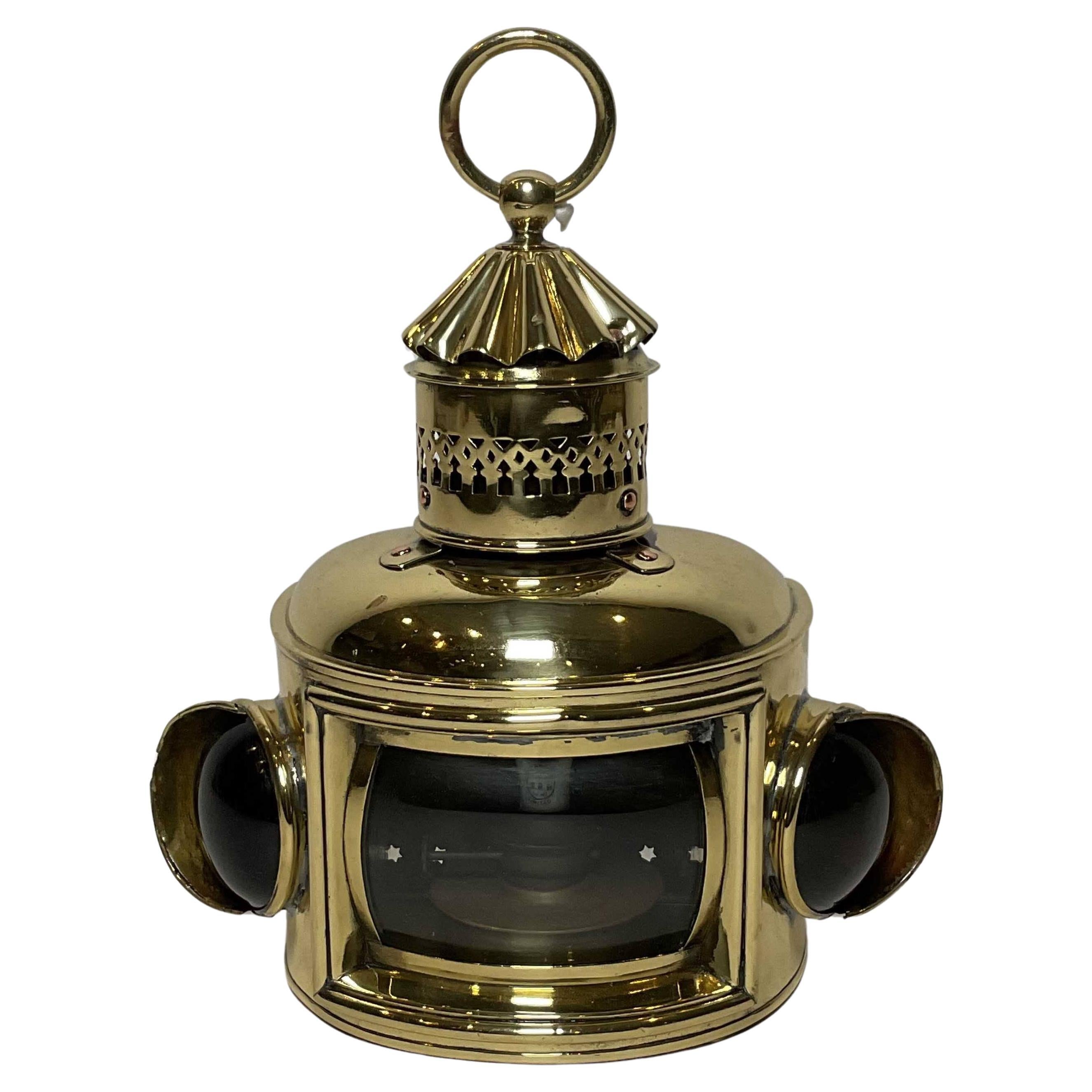 Antique Brass Boat Lantern