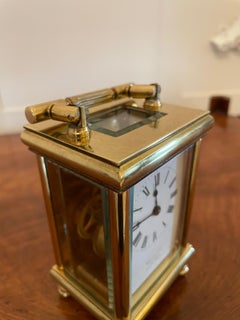 Antique Brass Carriage Clock, 19th Century