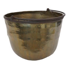 Antique Brass Cauldron 