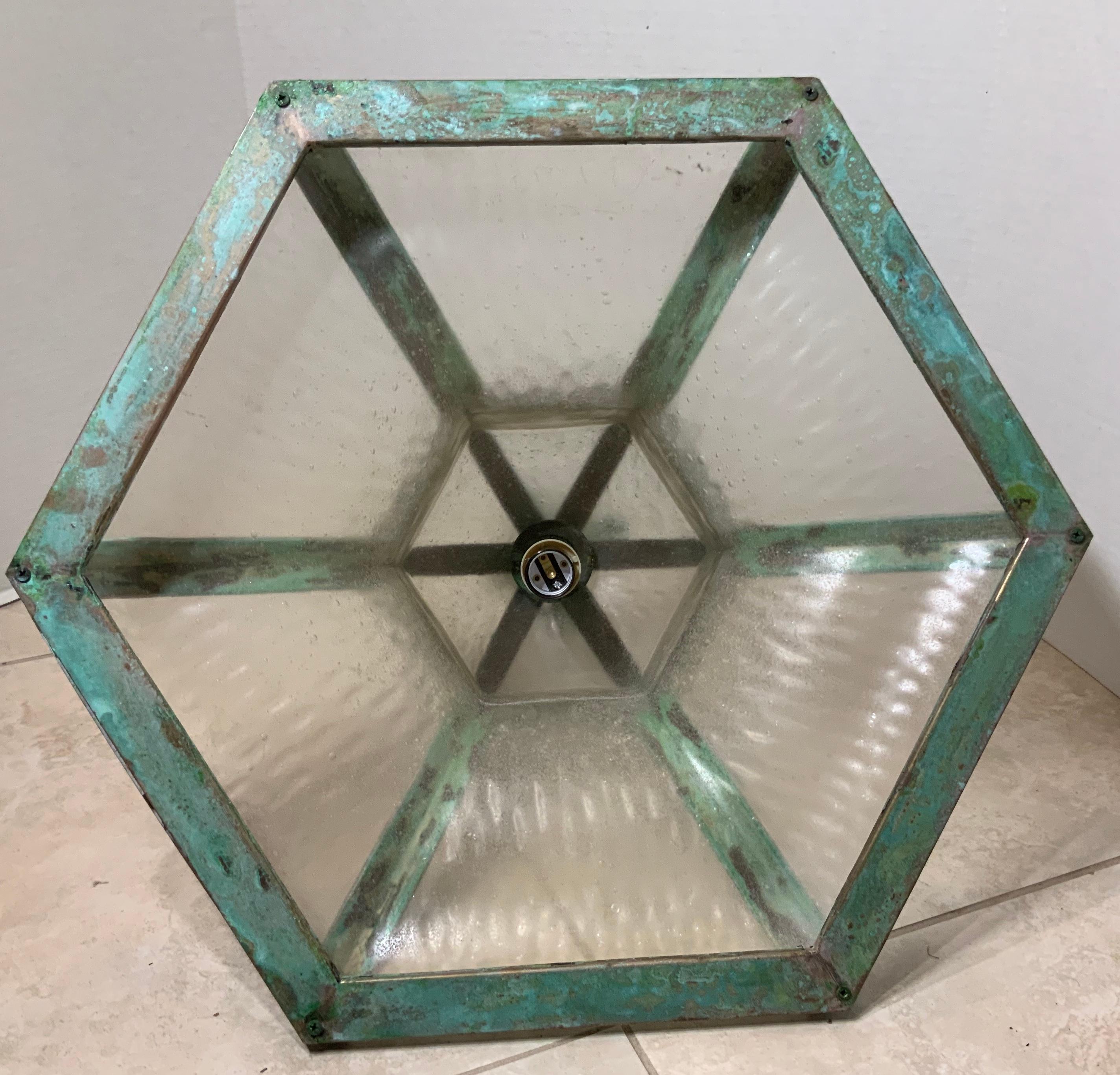 Lustre en laiton ancien en vente 8