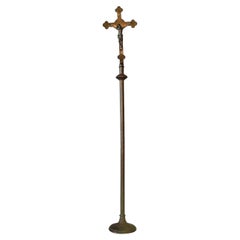 Used Brass Church Processional Cross