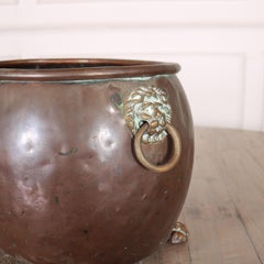 Antique Brass Coal Bin