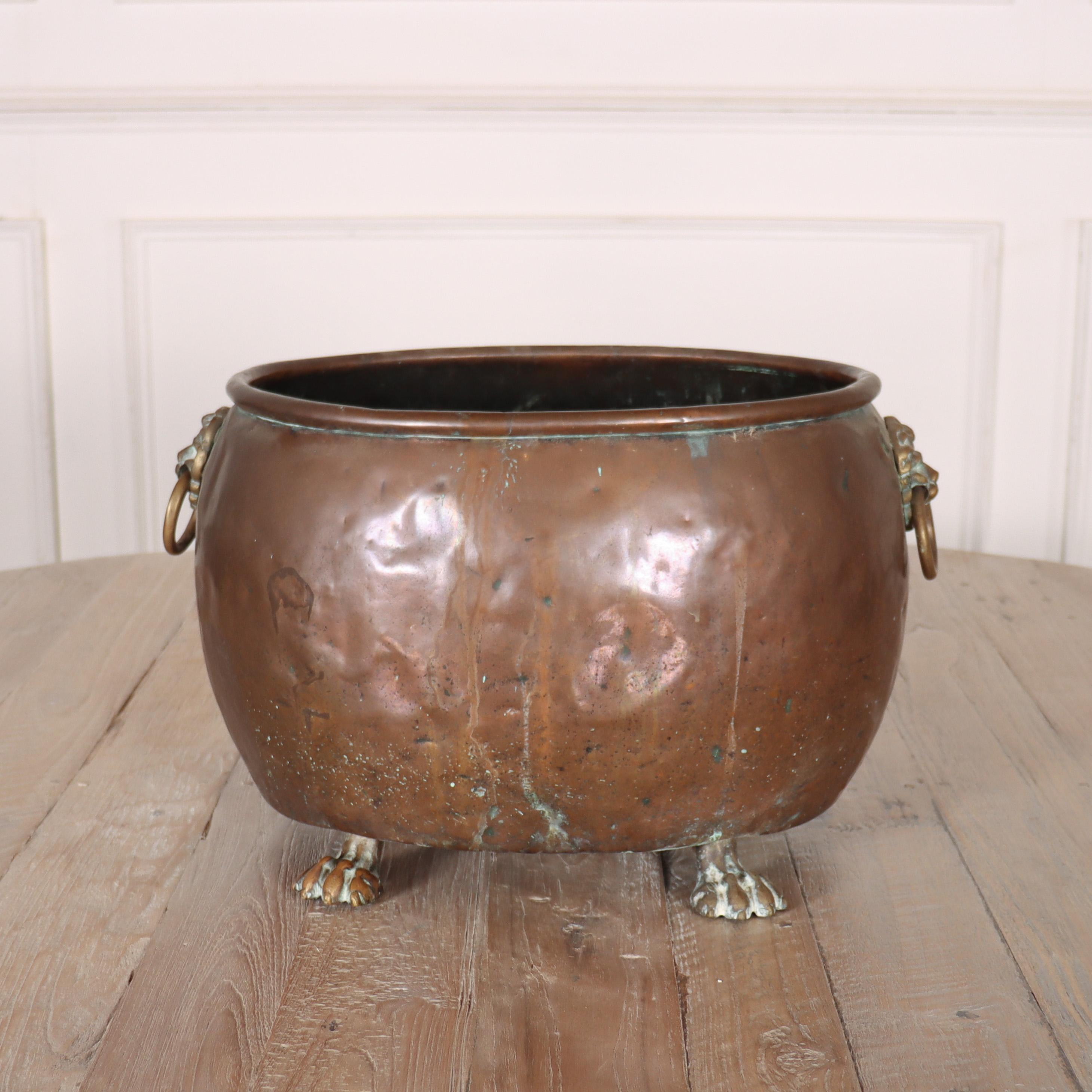 Cestino per carbone in ottone antico In condizioni buone in vendita a Leamington Spa, Warwickshire