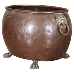 Antique Brass Coal Bin