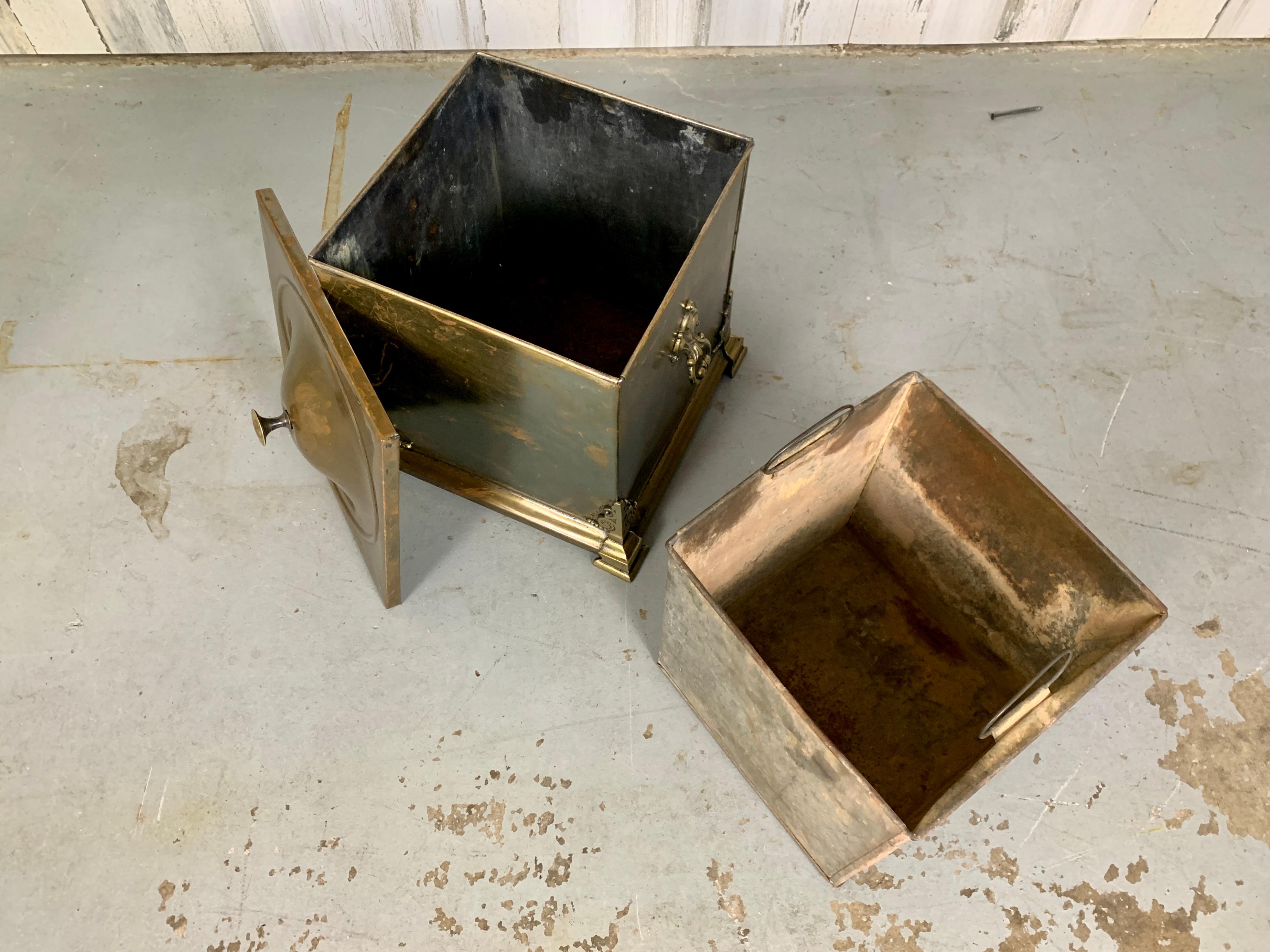 Antique Brass Coal Bucket For Sale 6