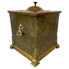 Antique Brass Coal Bucket