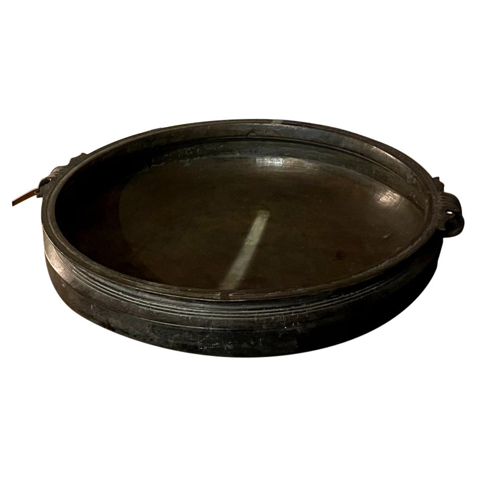 Antique Brass Containers with Classic Handles For Sale