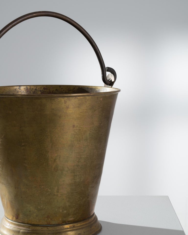 Antique Brass Cooking Pot For Sale at 1stDibs