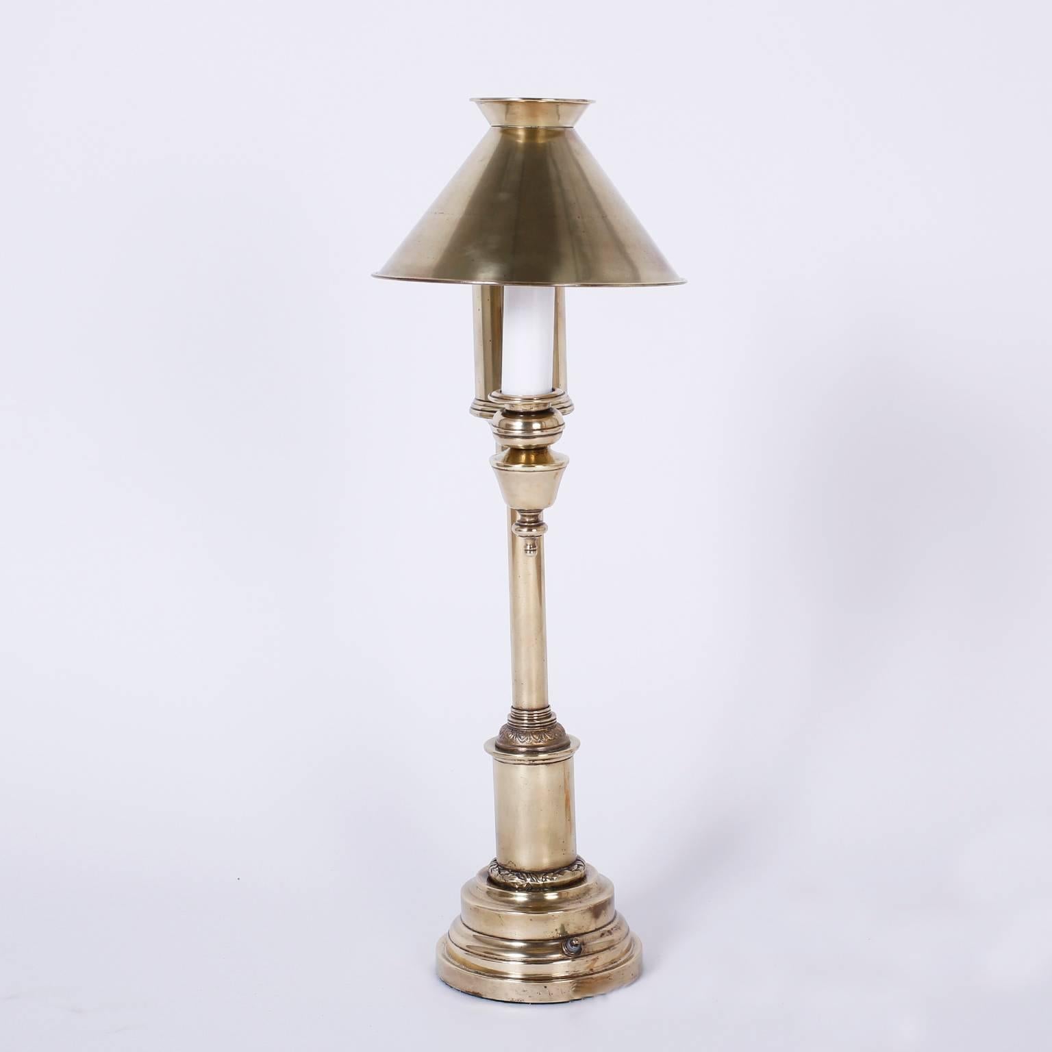 brass desk lamp vintage