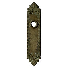Antique Brass Door Knob Plate
