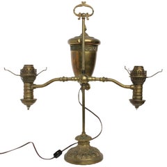Antique Brass Double Arm Lamp
