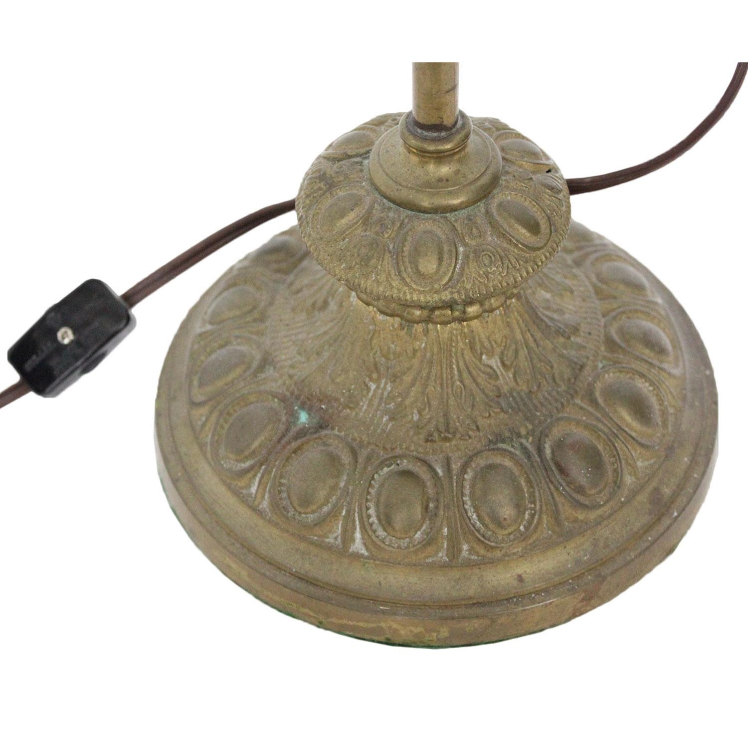 Antike Doppelarm-Lampe aus Messing (20. Jahrhundert) im Angebot