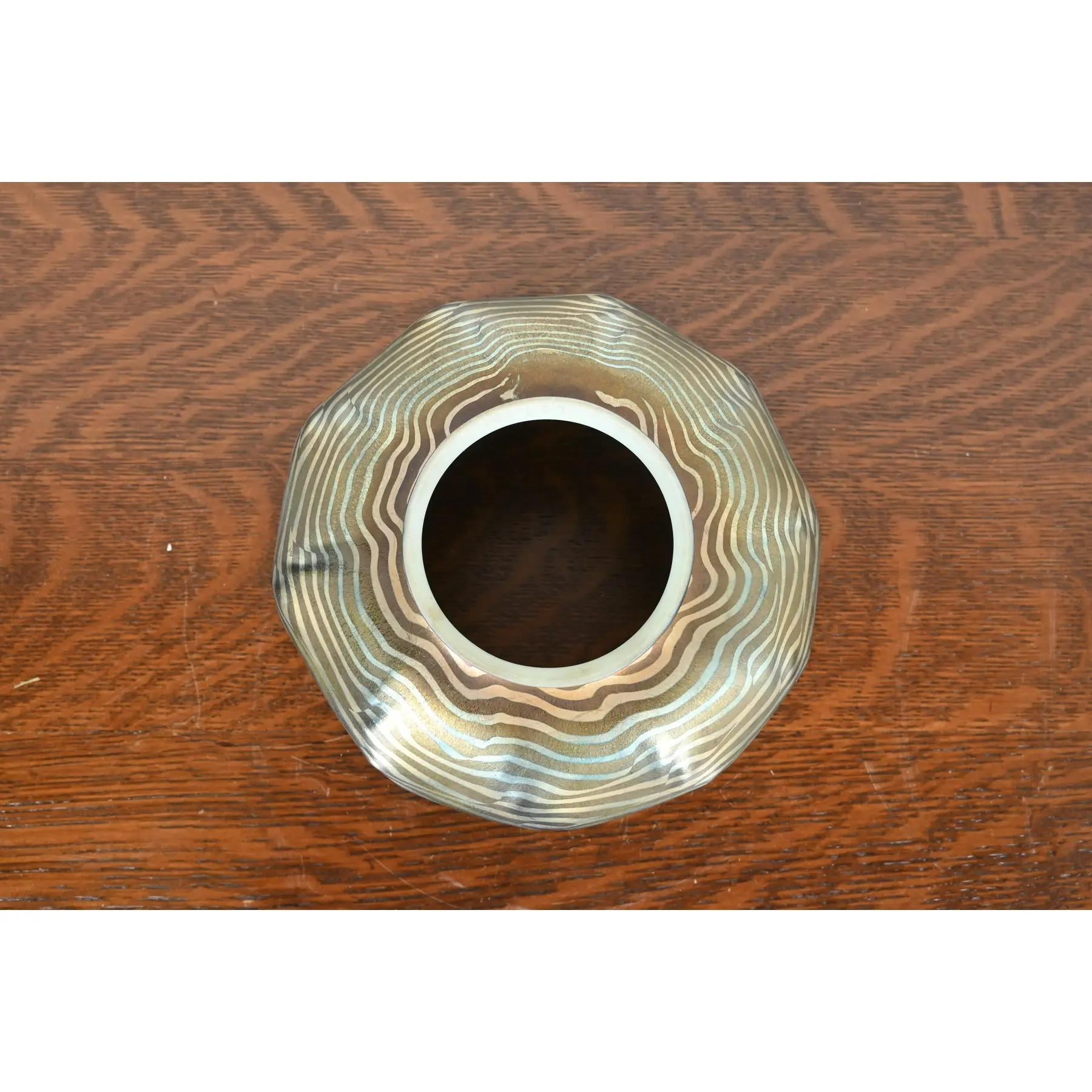 Antike Messing Doppelarm Student Lampe mit Tiffany Studios Damaszener Lampenschirme im Angebot 6
