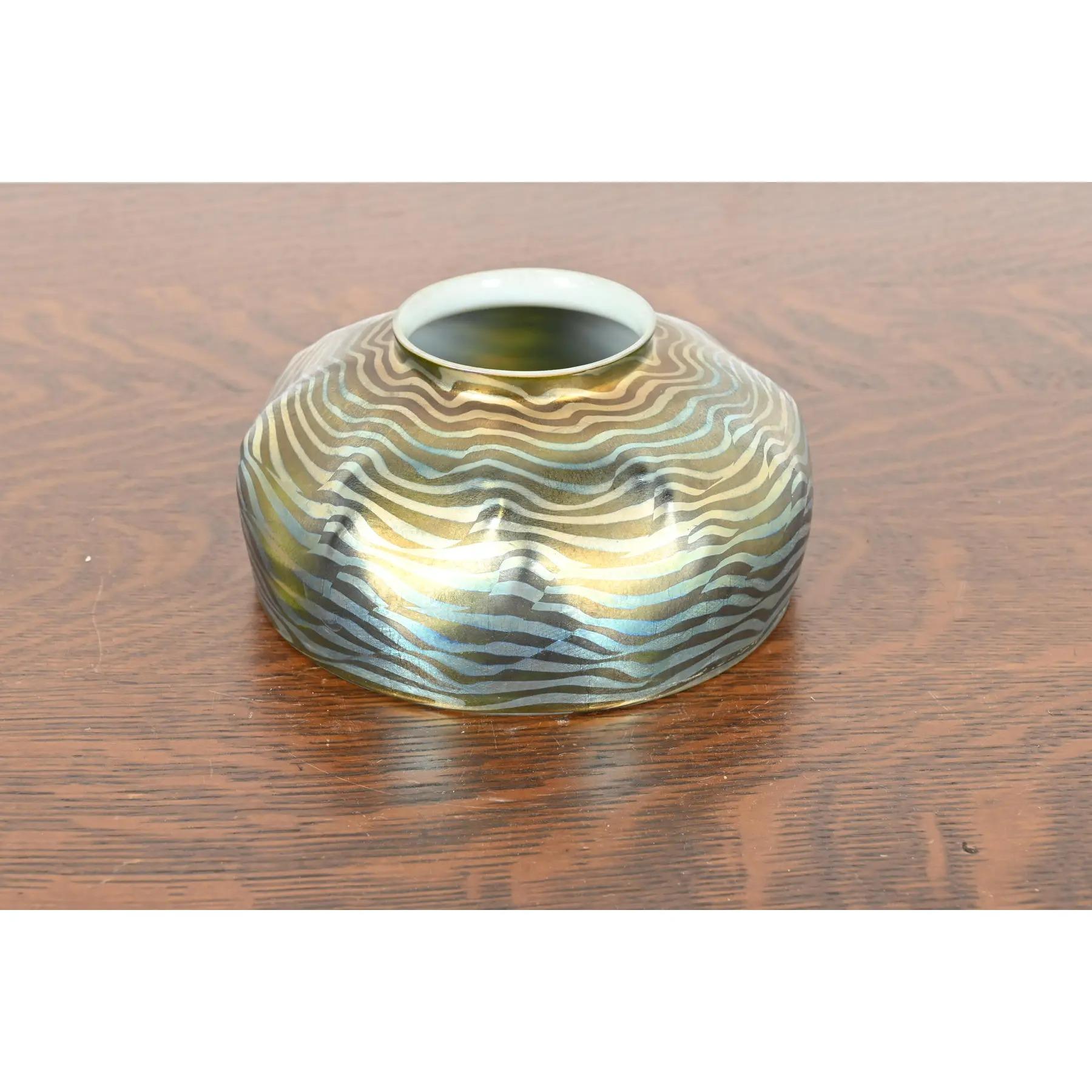 Antike Messing Doppelarm Student Lampe mit Tiffany Studios Damaszener Lampenschirme im Angebot 9