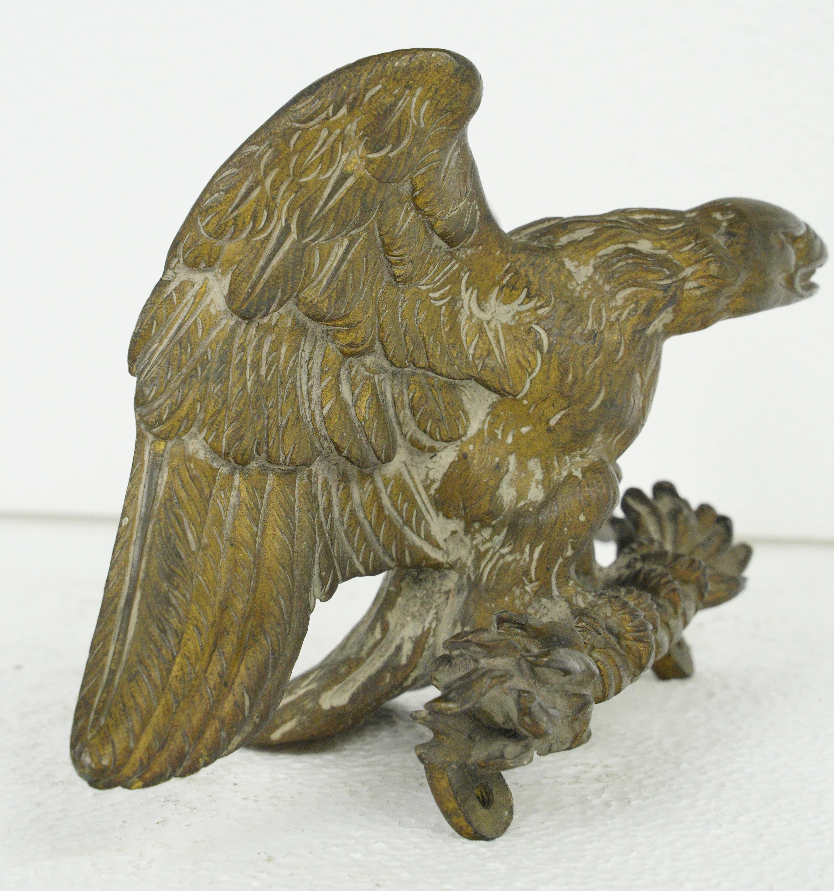 Antike Messing Eagle Wings Spread Möbel Guss im Angebot 5