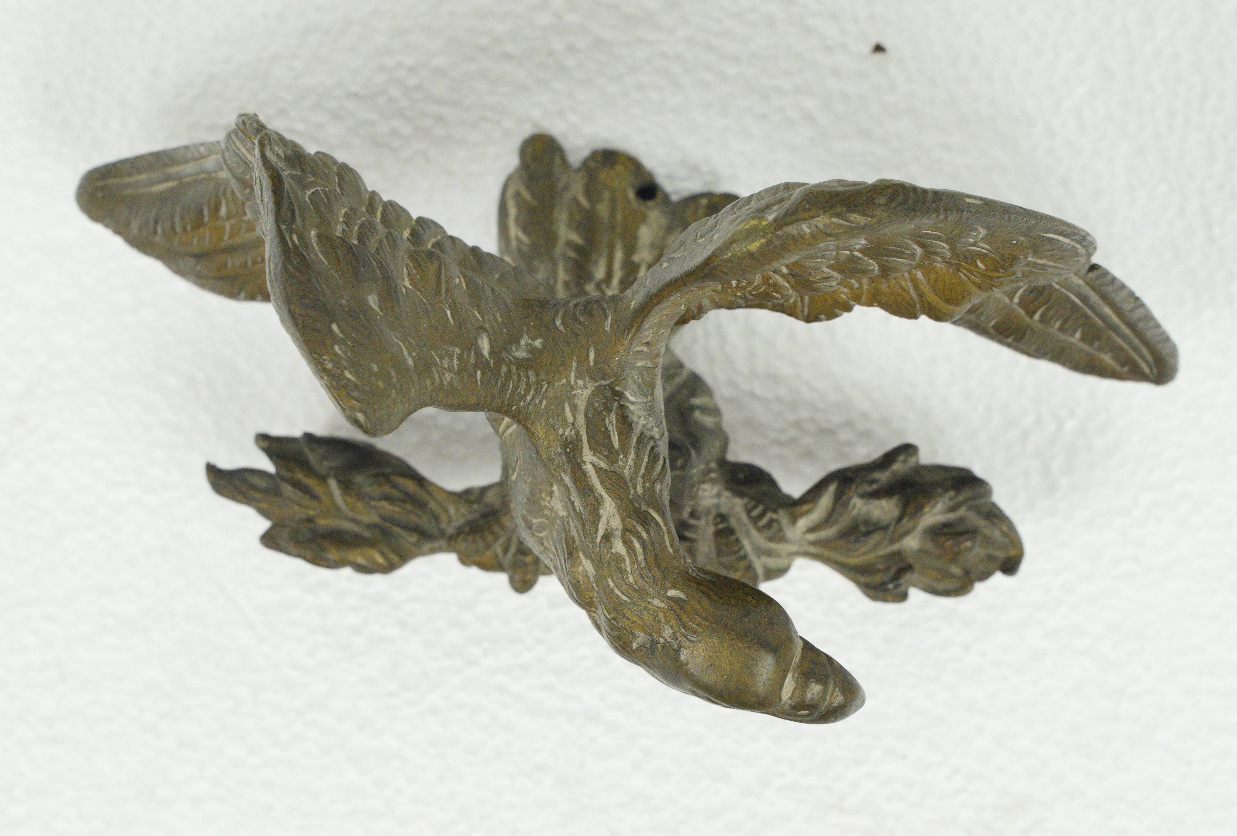 Antike Messing Eagle Wings Spread Möbel Guss im Angebot 6