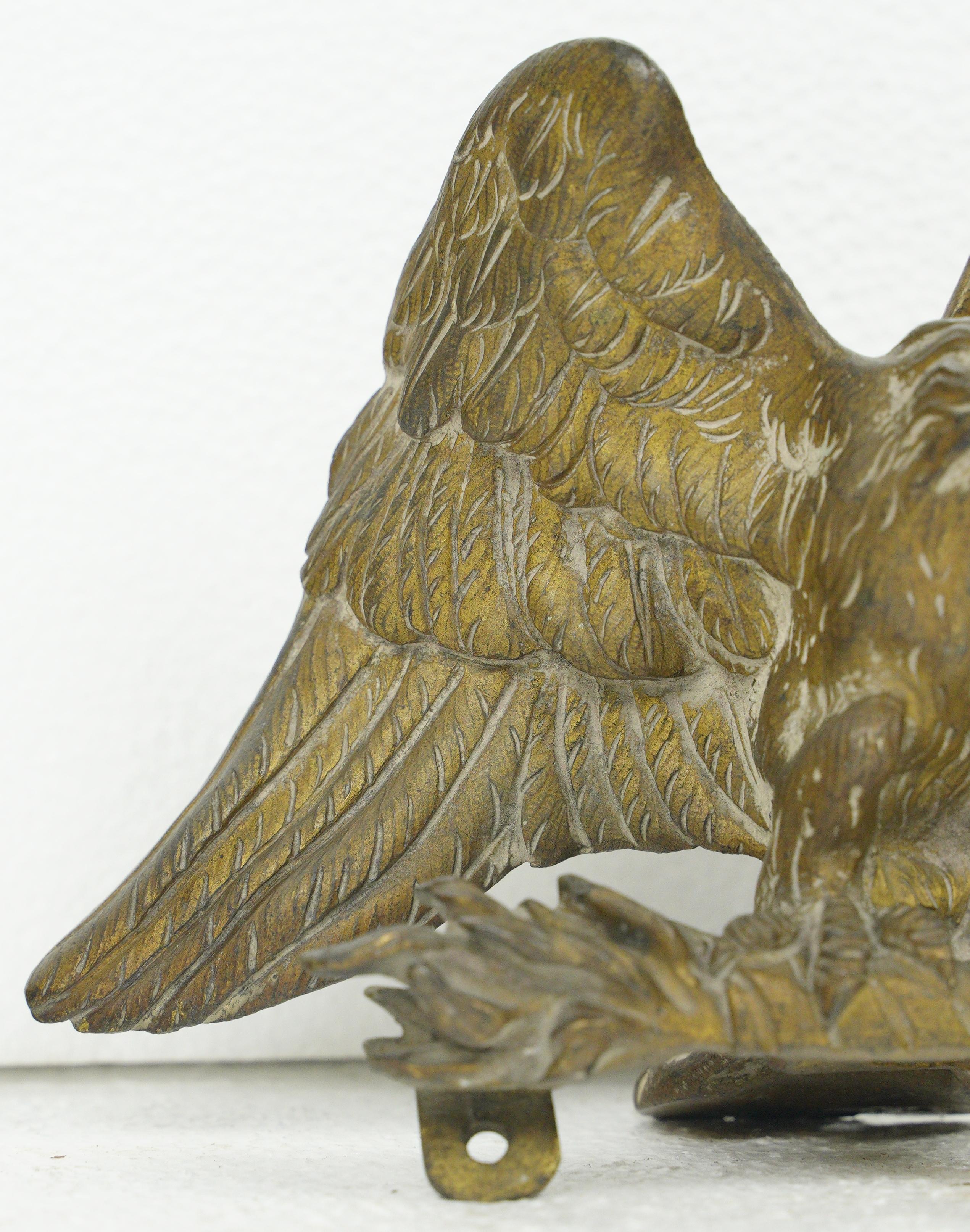 Antike Messing Eagle Wings Spread Möbel Guss (amerikanisch) im Angebot