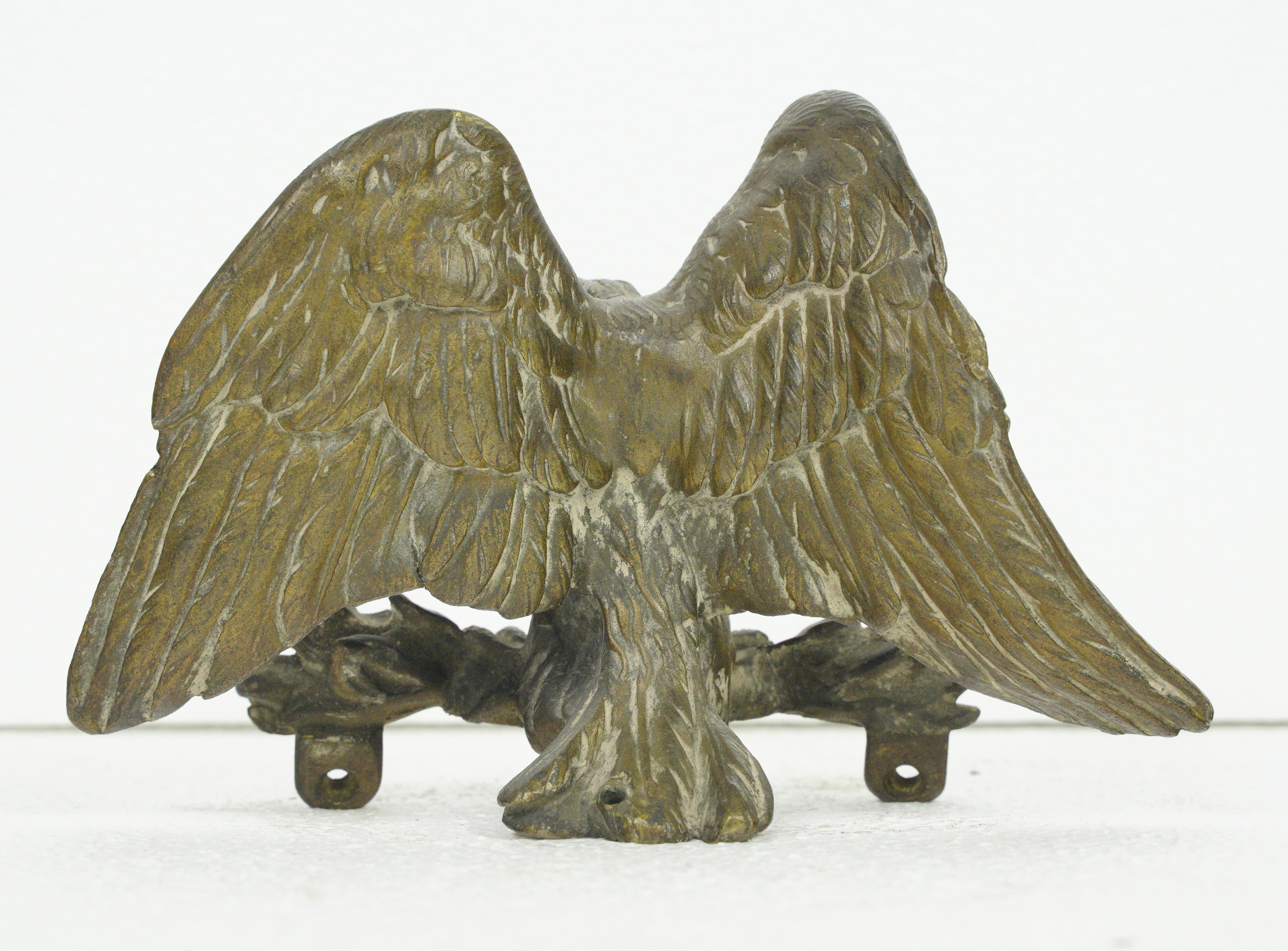 Antike Messing Eagle Wings Spread Möbel Guss im Angebot 3