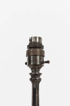 Antique Brass Faraday & Son Pullman Carriage Desk Table Lamp, c.1920