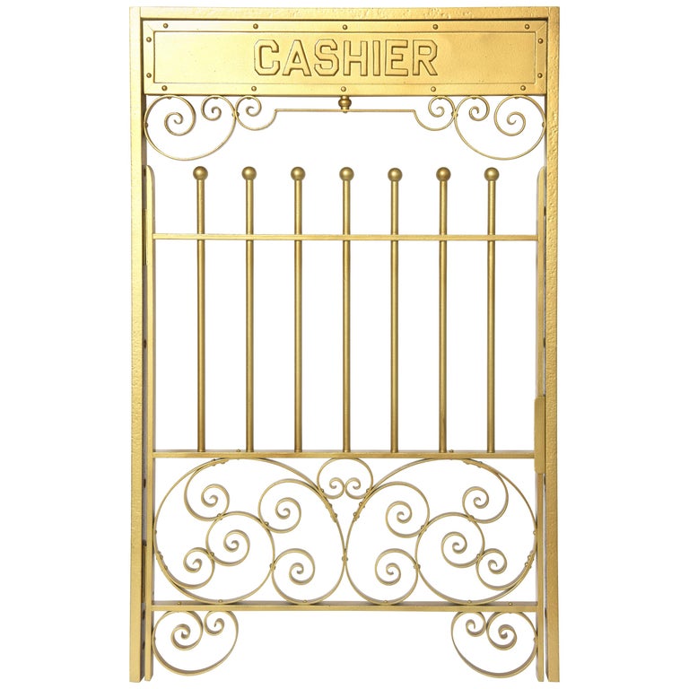 Vintage Bank Teller Window