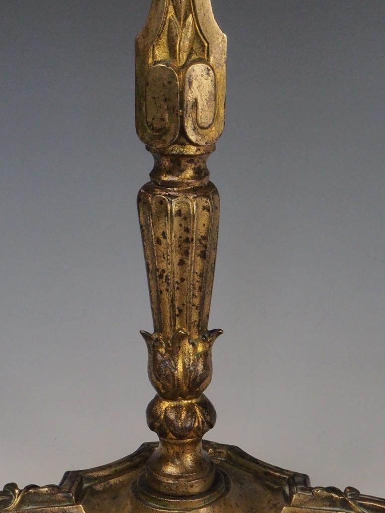 Antique Brass Fireside Tool Stand  Ornate Victorian Hearth Accessory For Sale 9