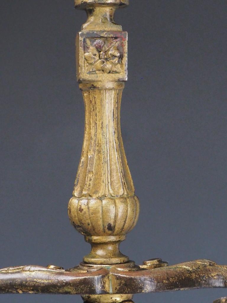 Antique Brass Fireside Tool Stand  Ornate Victorian Hearth Accessory For Sale 3
