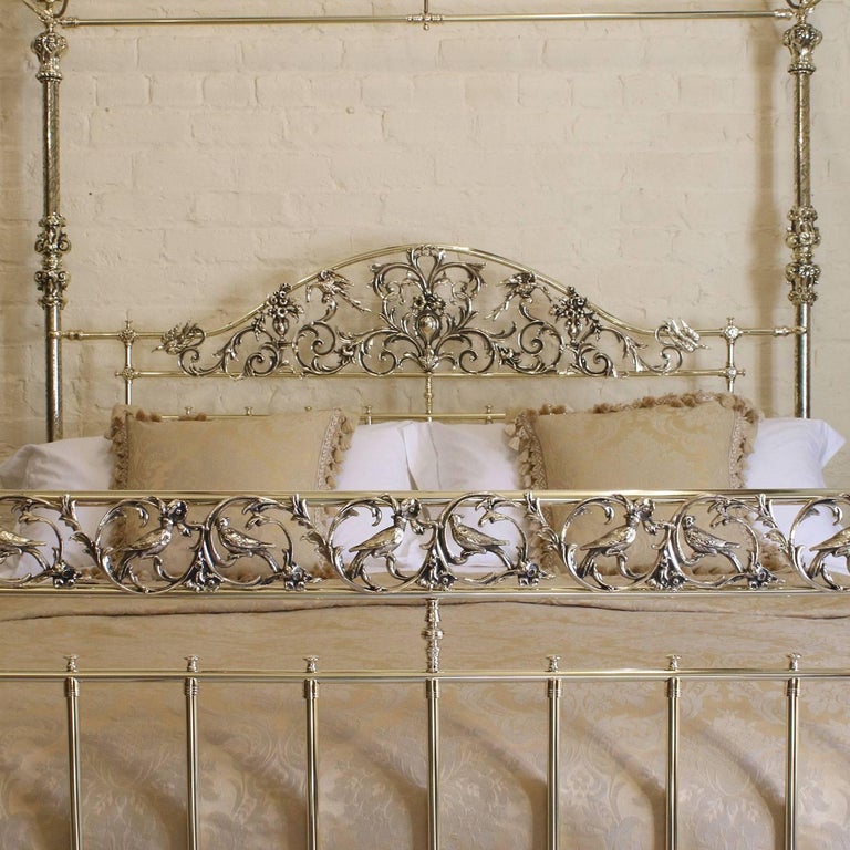 Antique Brass Four Poster Bed at 1stDibs
