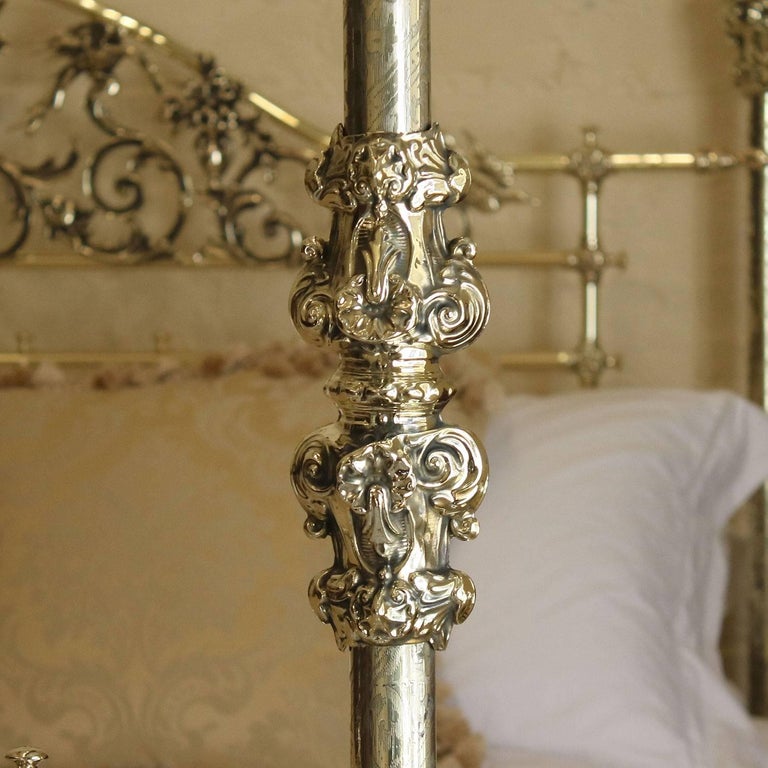Antique Brass Four Poster Bed at 1stDibs
