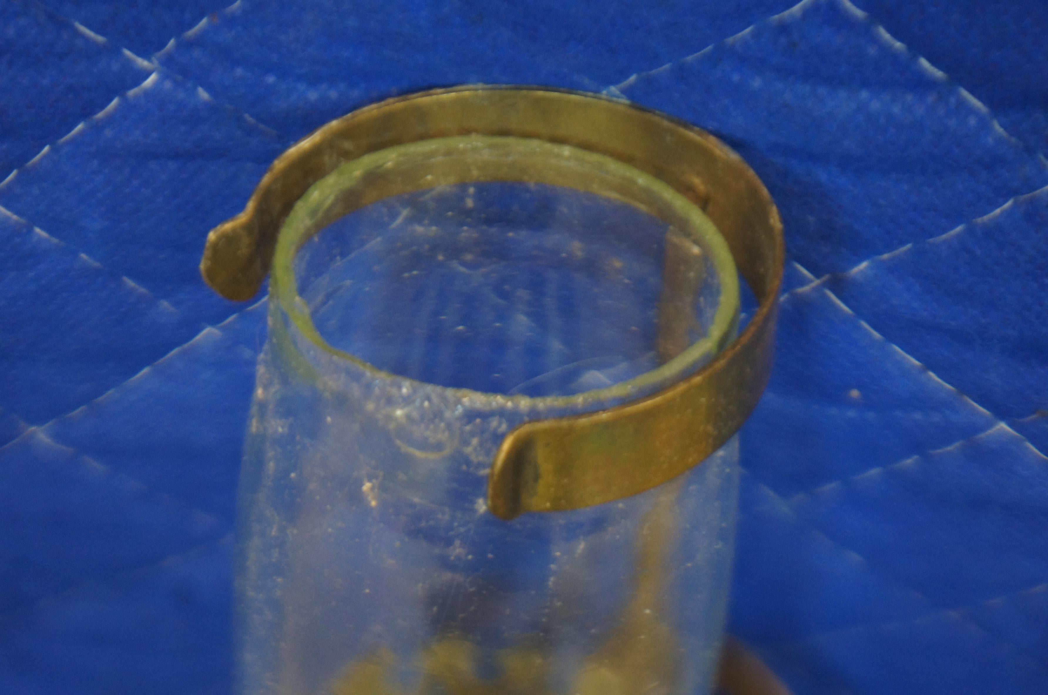 Antique Brass Gnr Great Northern Railway Carriage Candle Lamp Sconce Lantern 14