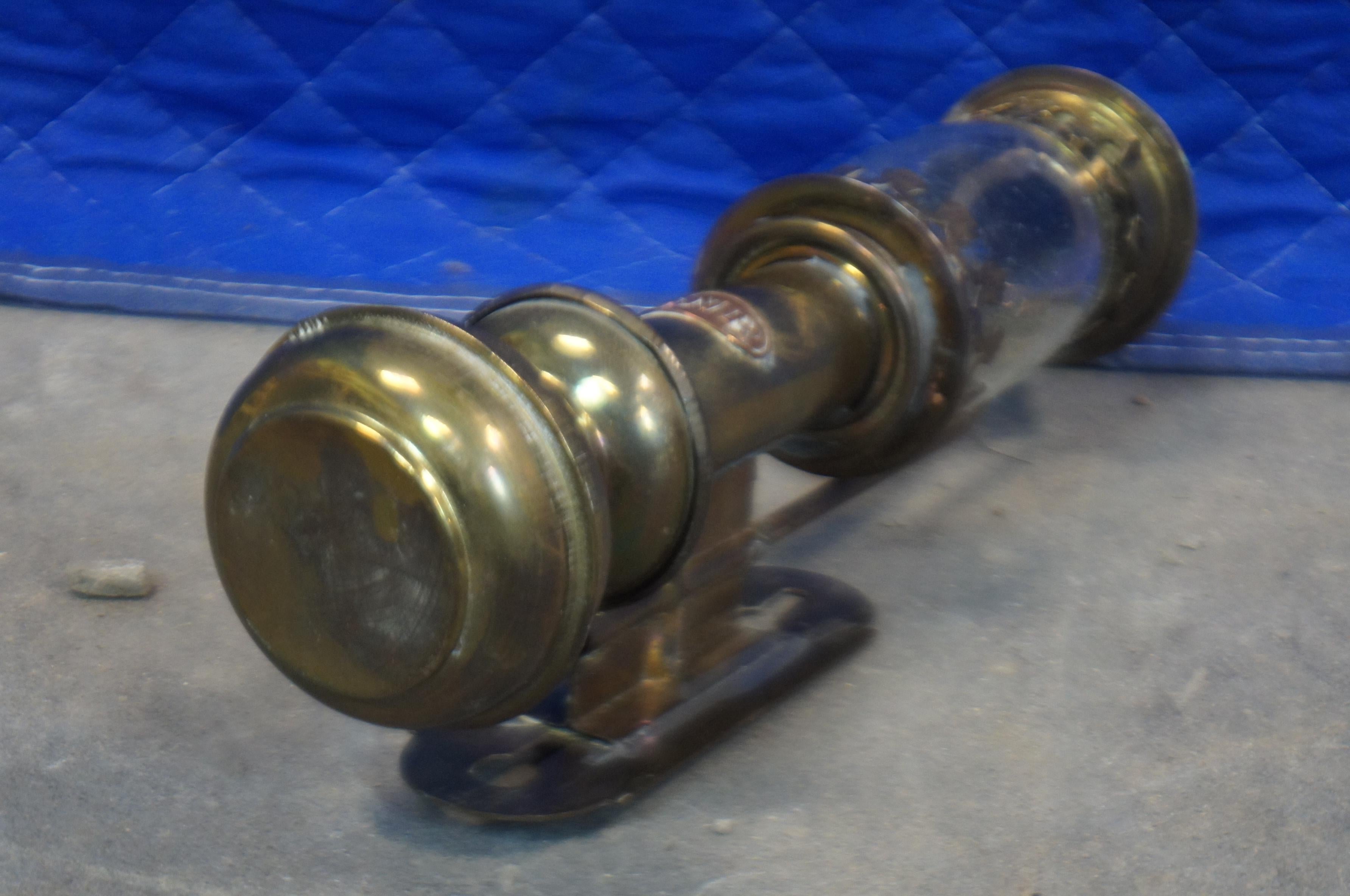 Antique Brass Gnr Great Northern Railway Carriage Candle Lamp Sconce Lantern 14