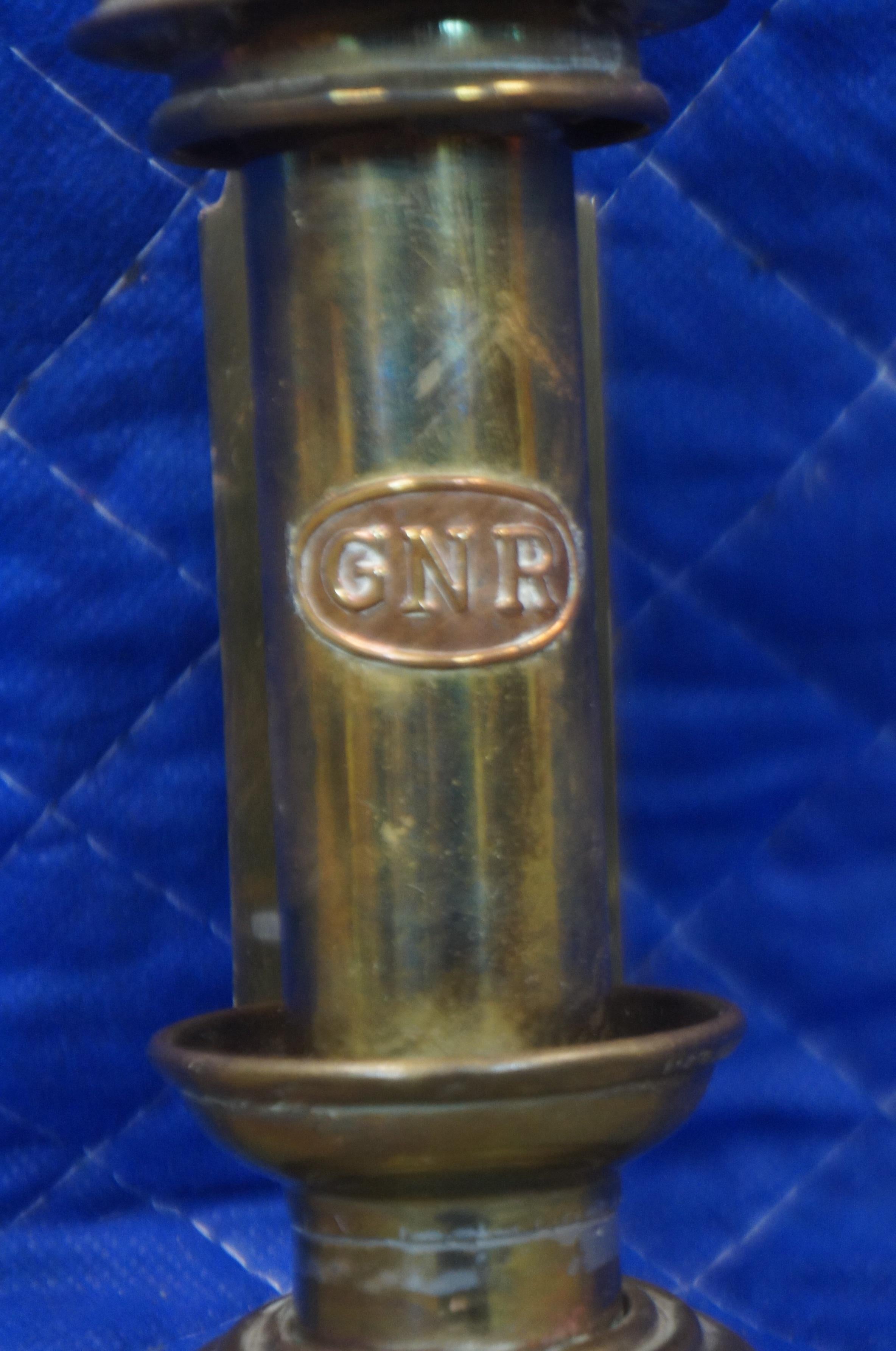 Antique Brass Gnr Great Northern Railway Carriage Candle Lamp Sconce Lantern 14