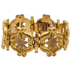 Antique Brass Gold Filled Bracelet Victorian Era 1890s
