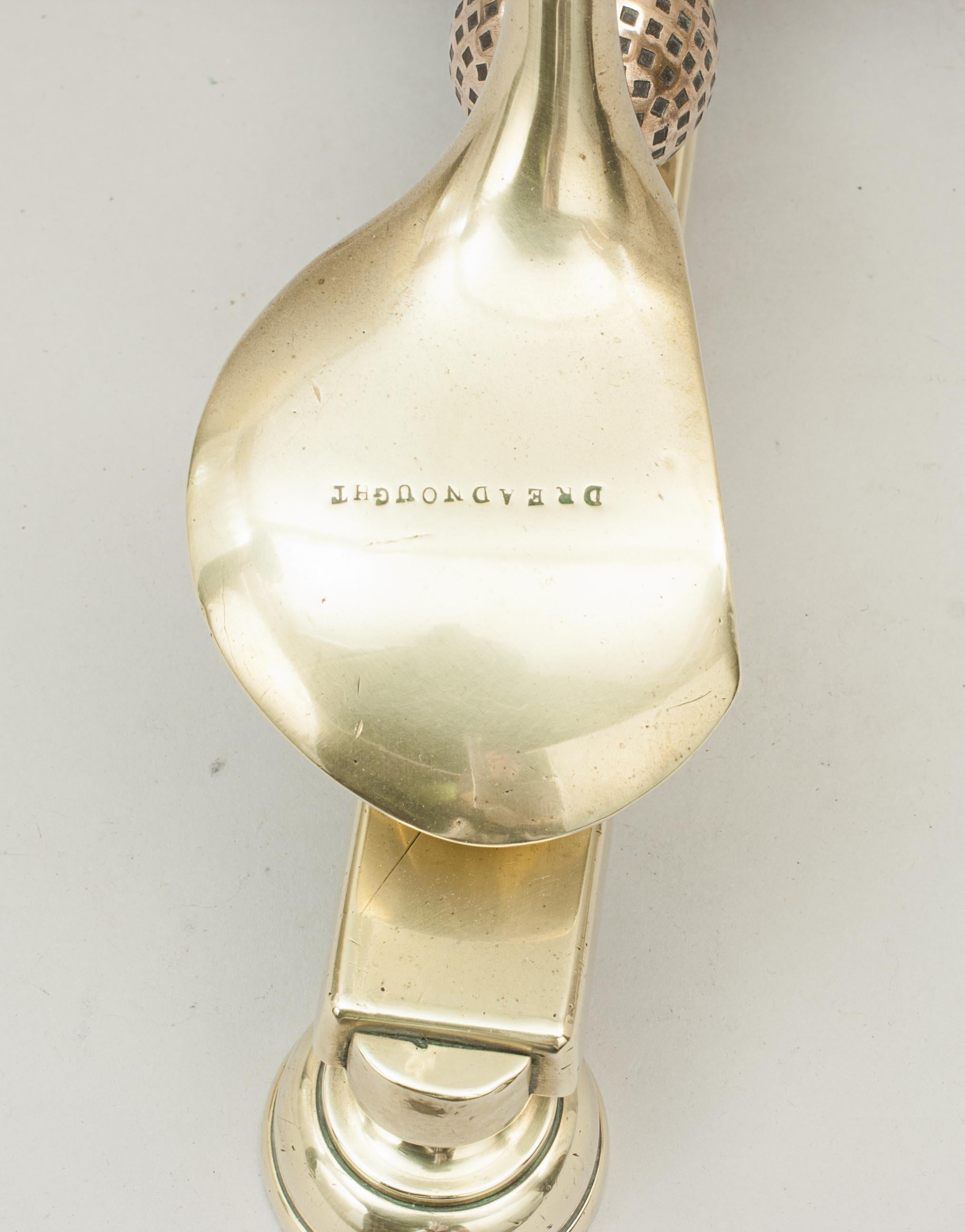 Antique Brass Golf Floor Standard Lamp For Sale 4