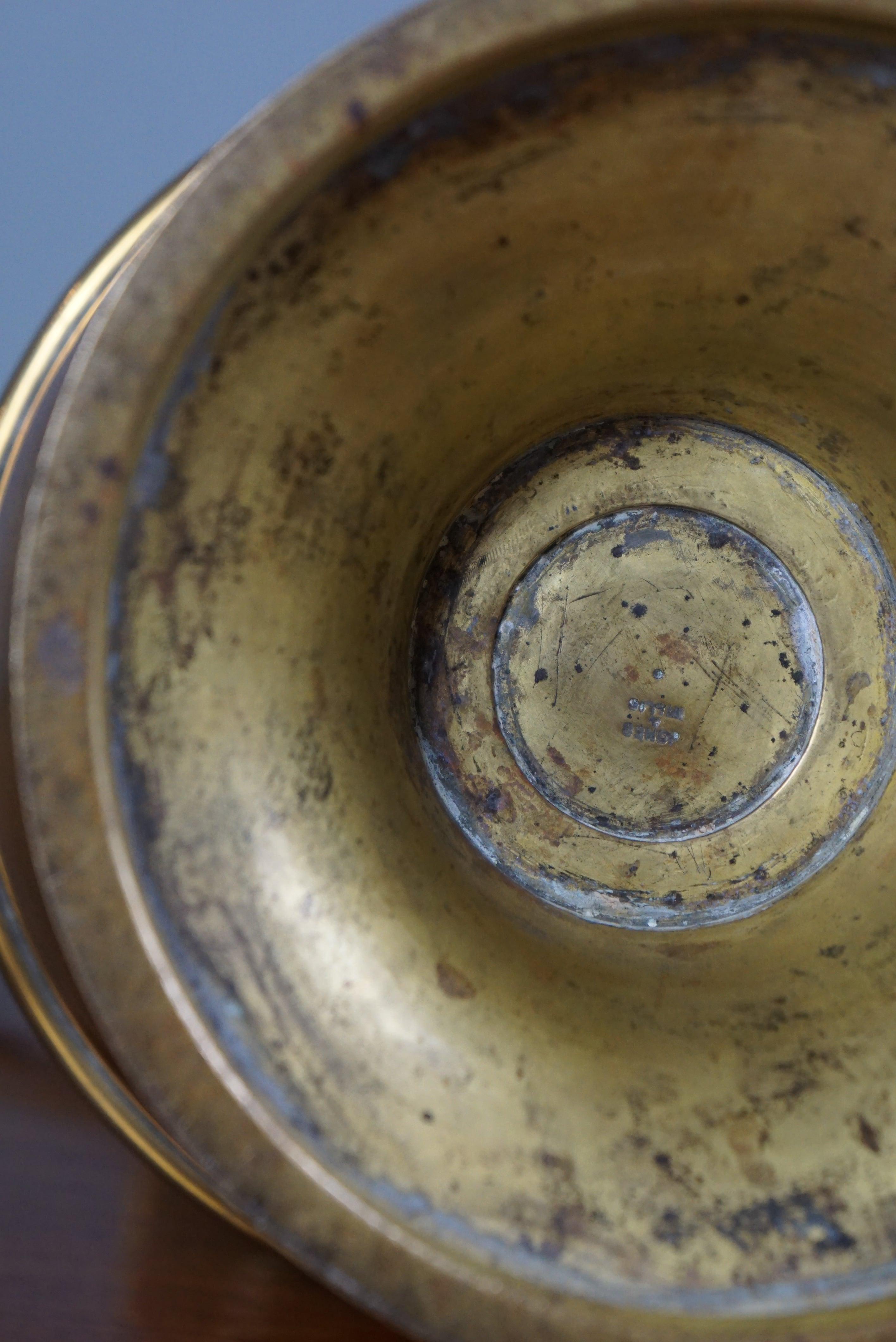 19th Century Antique brass jug by Jones & Willis For Sale