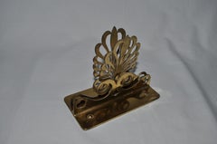 Antique Brass Letter/Napkin Holder, circa 1960s
