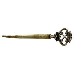 Antique Brass Letter Opener with Celtic Cifer - Symbolism