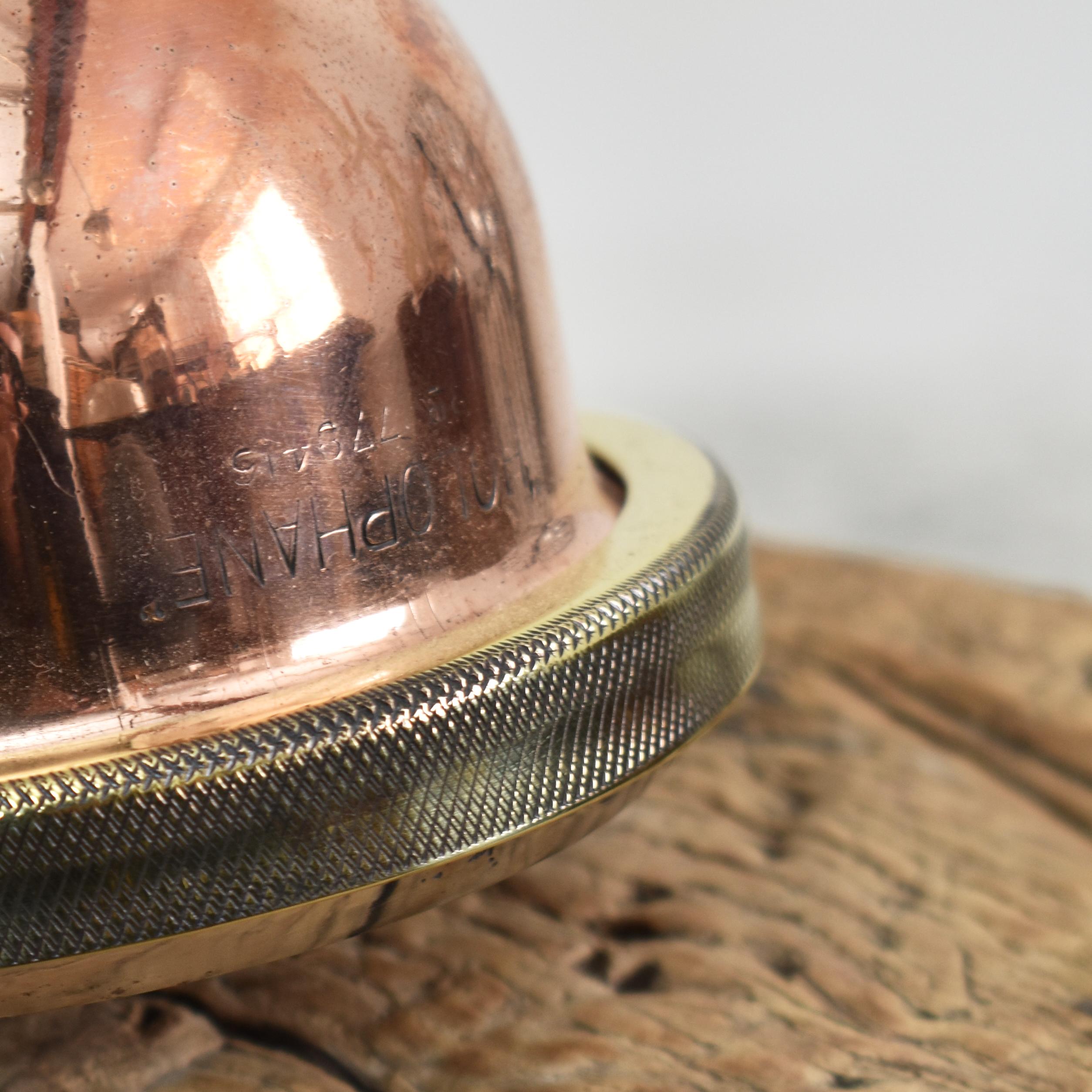 Belgian Antique Brass Mercury Glass Wall Light