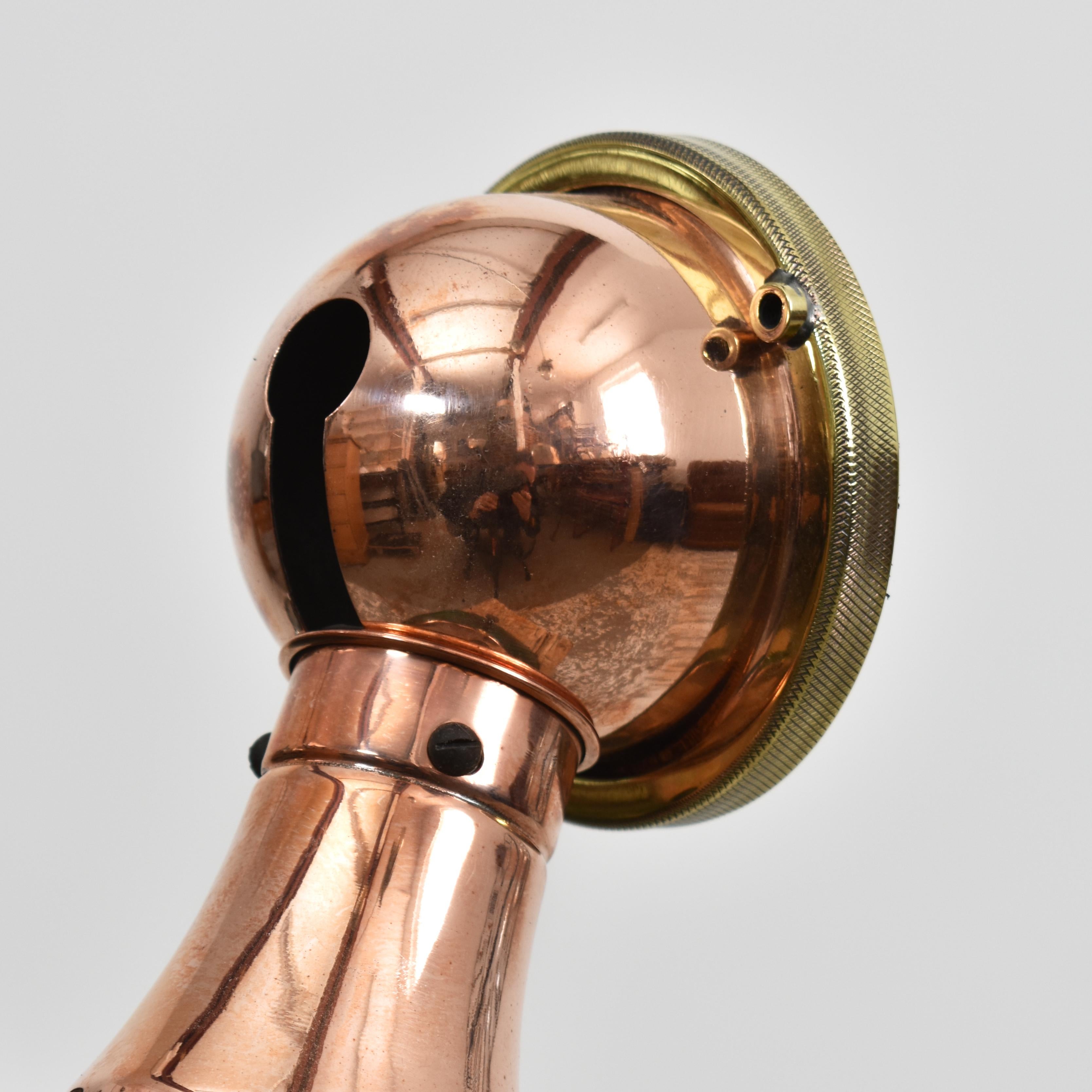Antique Brass Mercury Glass Wall Light In Good Condition In Stockbridge, GB