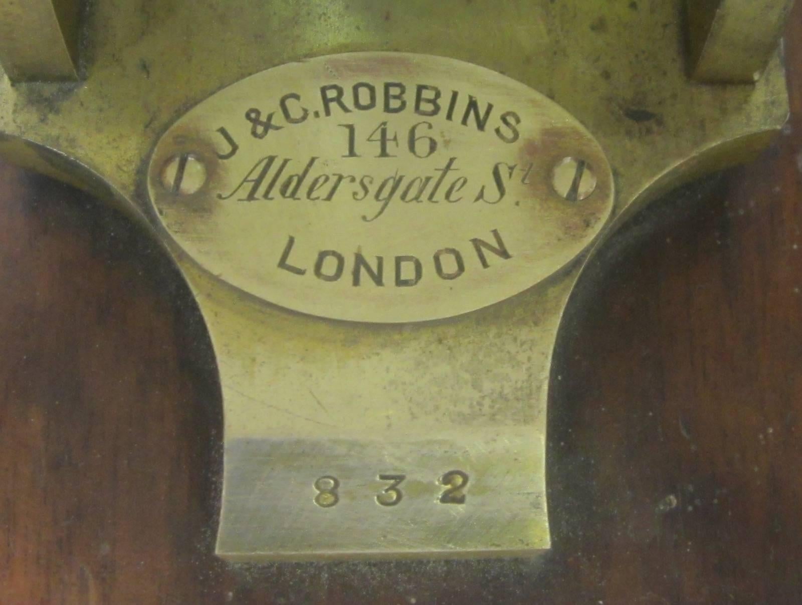 Milieu du XIXe siècle Microscope en laiton antique