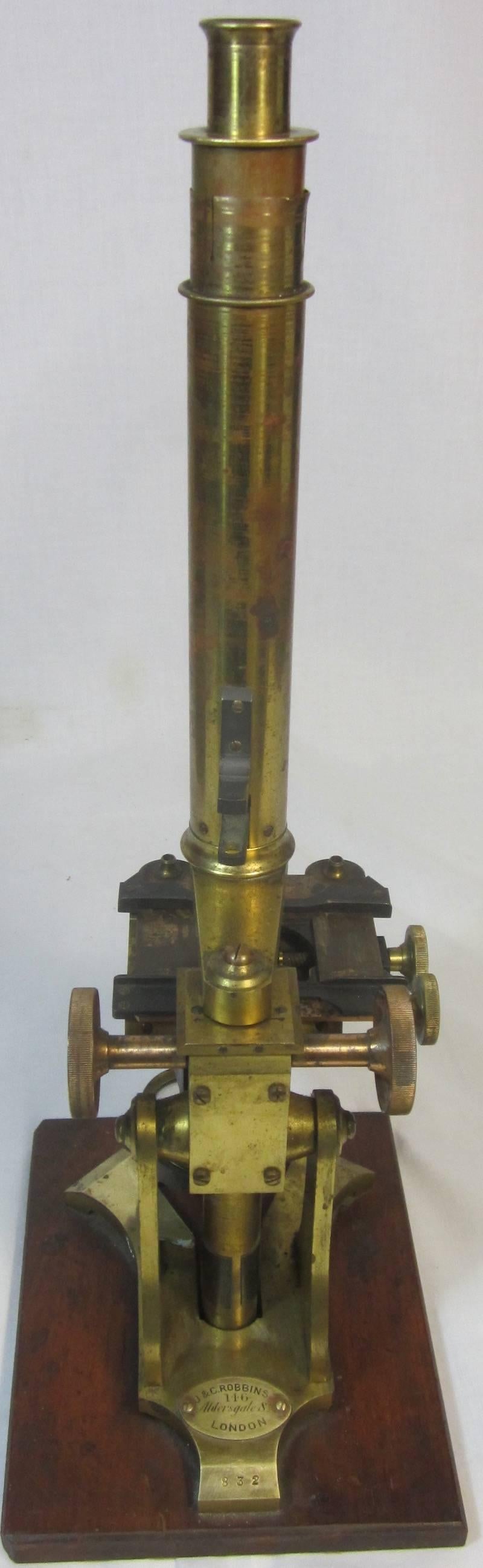 Microscope en laiton antique 1