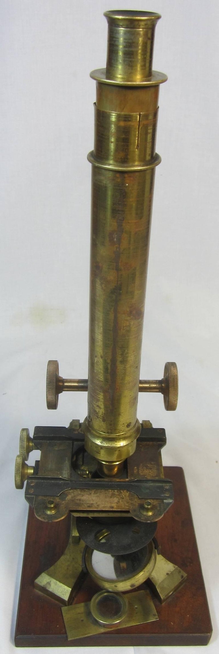 Antique Brass Microscope For Sale at 1stdibs