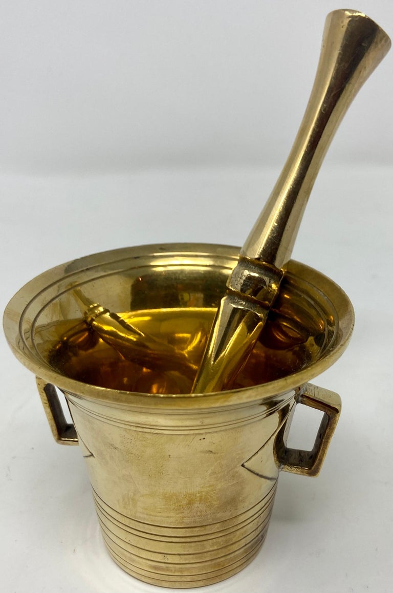 Antique Brass Mortar and Pestle, Circa 1920 at 1stDibs brass mortar