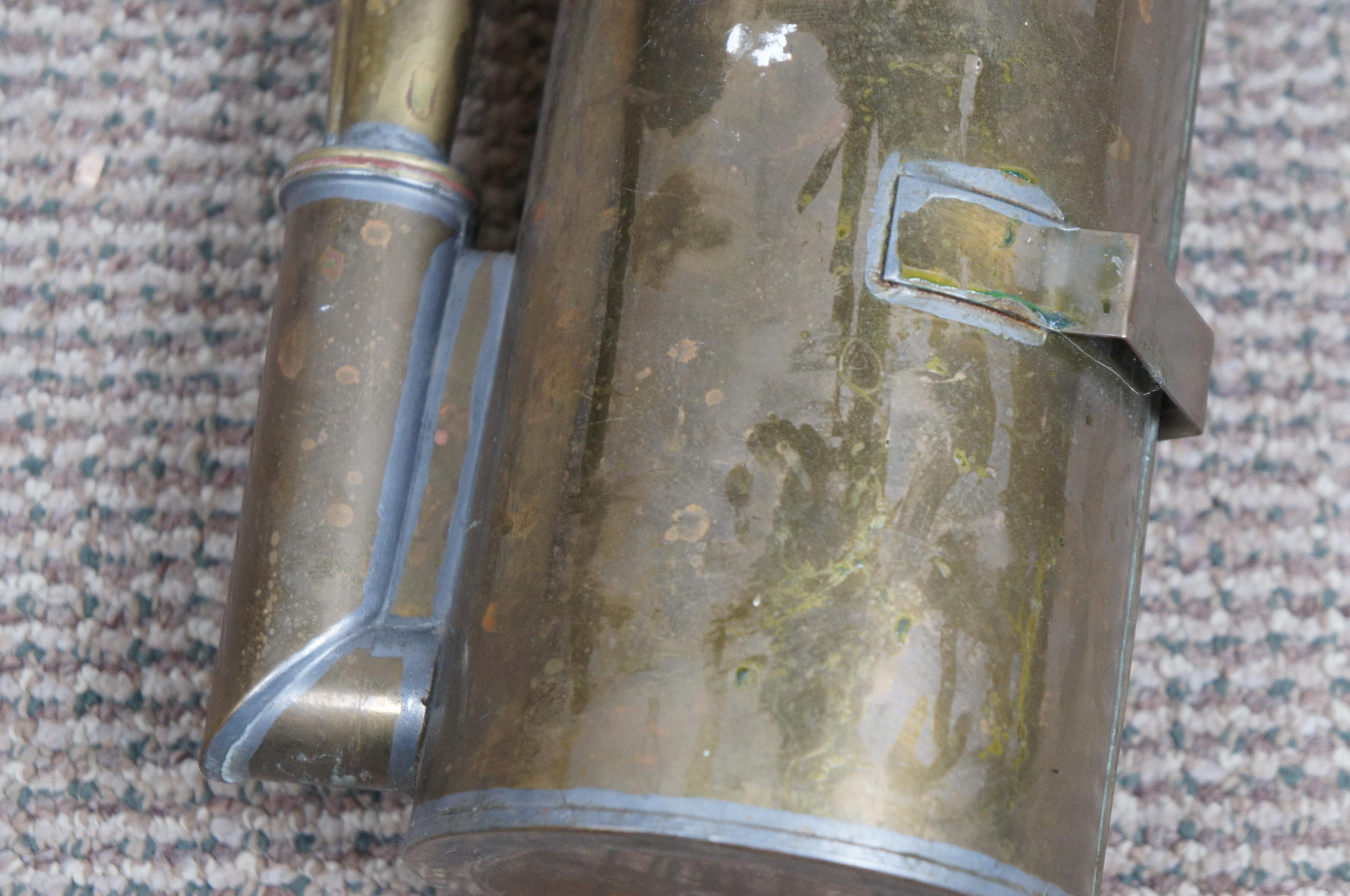 Antique Brass Nautical Maritime Plunger Operated Yacht Boat Fog Horn 27