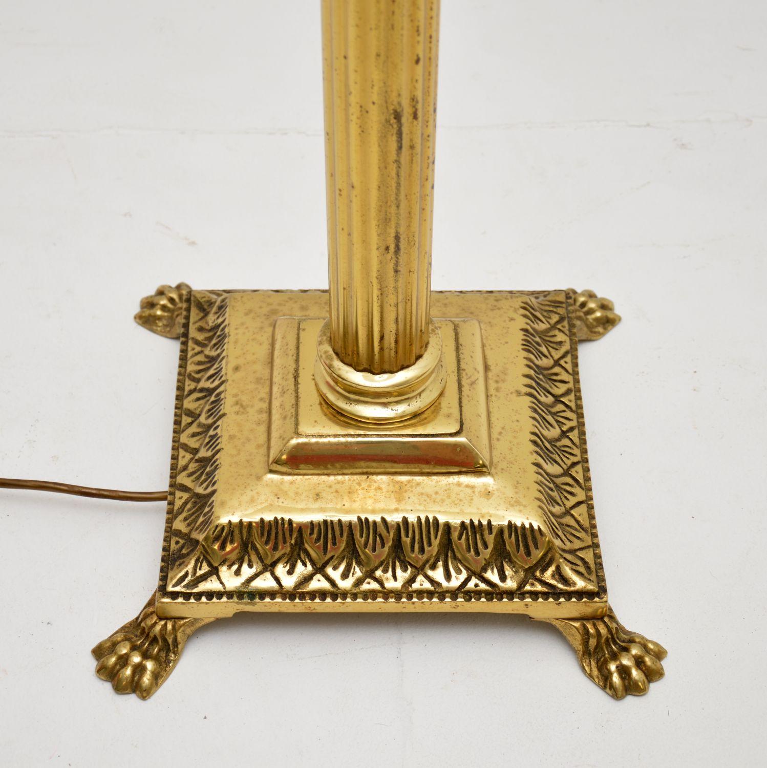 Antique Brass Neoclassical Floor Lamp 2