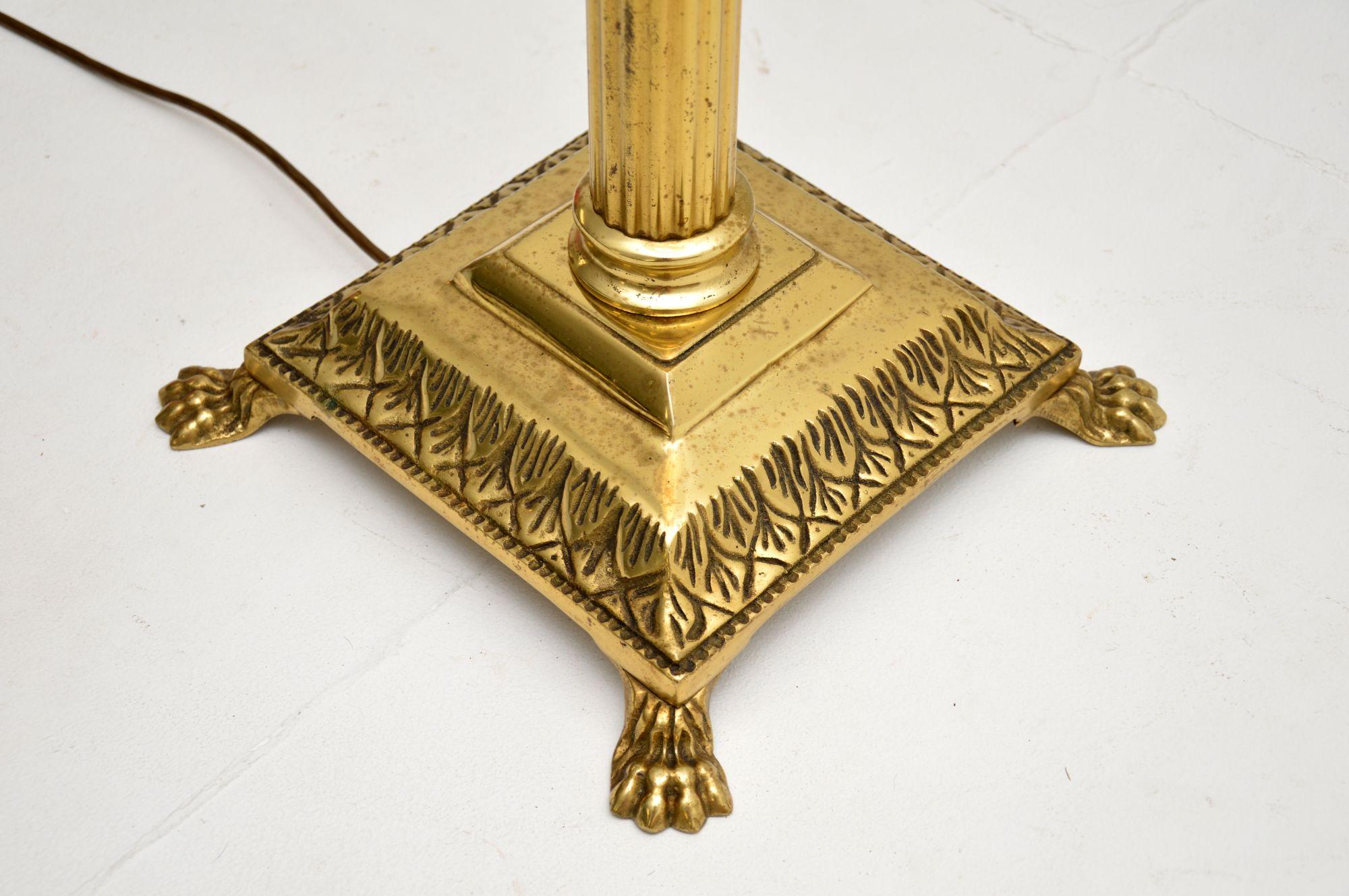 Antique Brass Neoclassical Floor Lamp 3