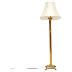 Antike neoklassische Stehlampe aus Messing