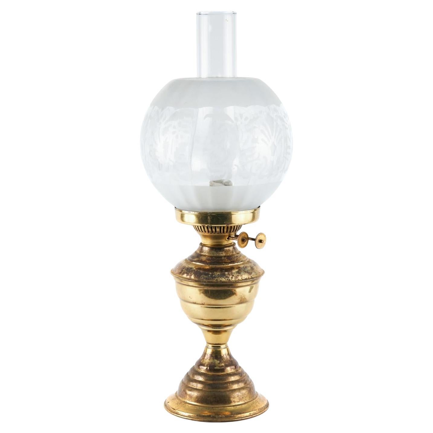 How do you use a brass oil lamp?