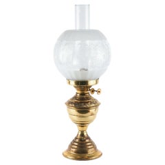 Antique Brass Oil Lamp